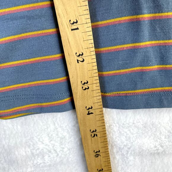 Toad & Co.‎ Tank Midi Dress Sz XS Orange Blue Striped Beachy Coastal Lightweight - Picture 5 of 10